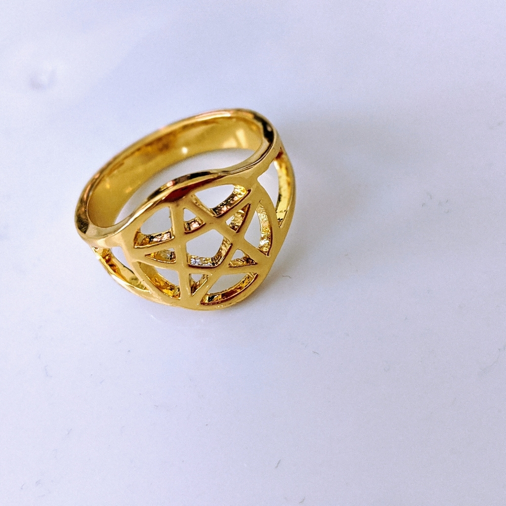 💝 WICCA PENTAGRAM RING